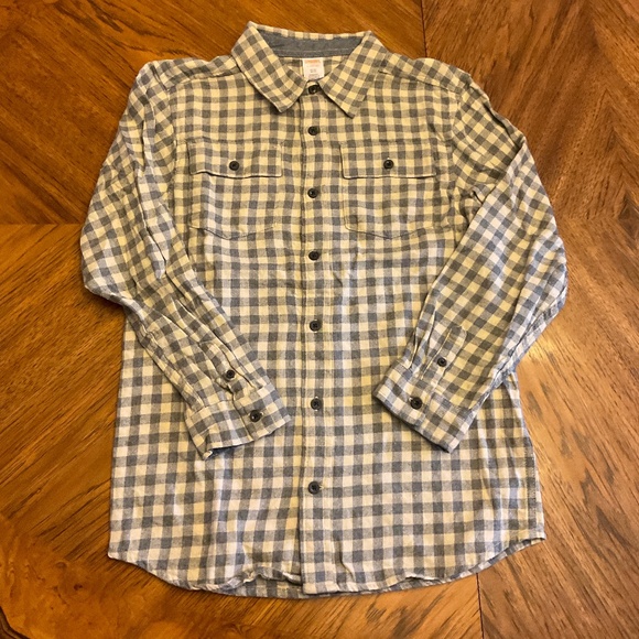 GYMBOREE boys plaid shirt - size 10/12 - Picture 1 of 4